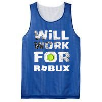 I Will Work For Robux Saying For The Blockchain And Token Mesh Reversible Basketball Jersey Tank