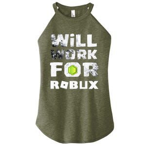 I Will Work For Robux Saying For The Blockchain And Token Women's Perfect Tri Rocker Tank