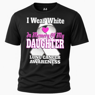 I Wear White In Memory Of My Daughter Lung Cancer Awareness Performance Shirt