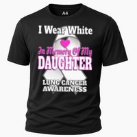 I Wear White In Memory Of My Daughter Lung Cancer Awareness Cooling Performance Crew T-Shirt