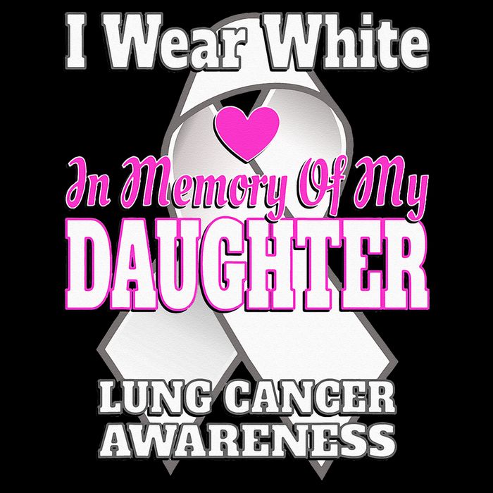 I Wear White In Memory Of My Daughter Lung Cancer Awareness Wool Snapback Cap