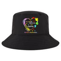 In World Where You Can Be Anything Be Kind Autism Awareness Great Gift Cool Comfort Performance Bucket Hat