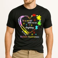 In World Where You Can Be Anything Be Kind Autism Awareness Great Gift Cooling Performance Crew T-Shirt