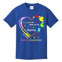 In World Where You Can Be Anything Be Kind Autism Awareness Great Gift Kids T-Shirt