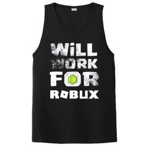 I Will Work For Robux Saying For The Blockchain And Token Gift PosiCharge Competitor Tank