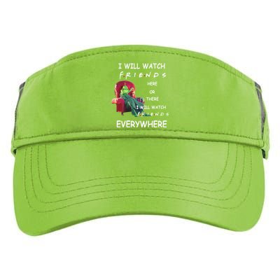 I Will Watch Friends Christmas Adult Drive Performance Visor