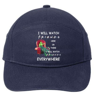 I Will Watch Friends Christmas 7-Panel Snapback Hat