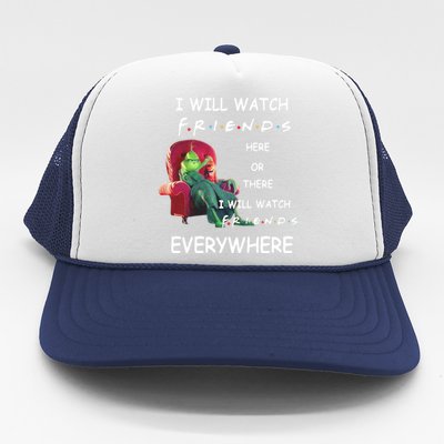 I Will Watch Friends Christmas Trucker Hat