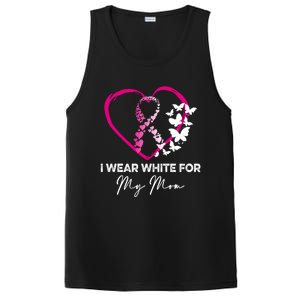 I Wear White For My Mom Breast Cancer Awareness Great Gift Meaningful Gift PosiCharge Competitor Tank