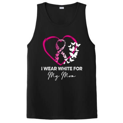 I Wear White For My Mom Breast Cancer Awareness Great Gift Meaningful Gift PosiCharge Competitor Tank