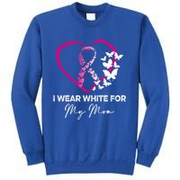 I Wear White For My Mom Breast Cancer Awareness Great Gift Meaningful Gift Sweatshirt