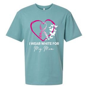 I Wear White For My Mom Breast Cancer Awareness Great Gift Meaningful Gift Sueded Cloud Jersey T-Shirt