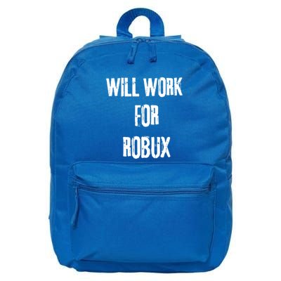 I Will Work For Robux Saying For The Blockchain And Token Gift 16 in Basic Backpack