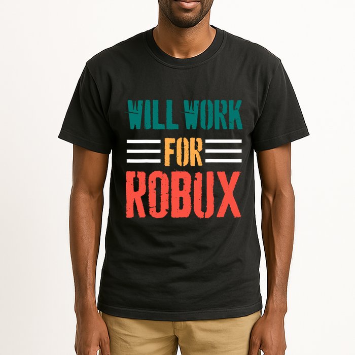 I Will Work For Robux Saying For The Blockchain And Token Tall T-Shirt