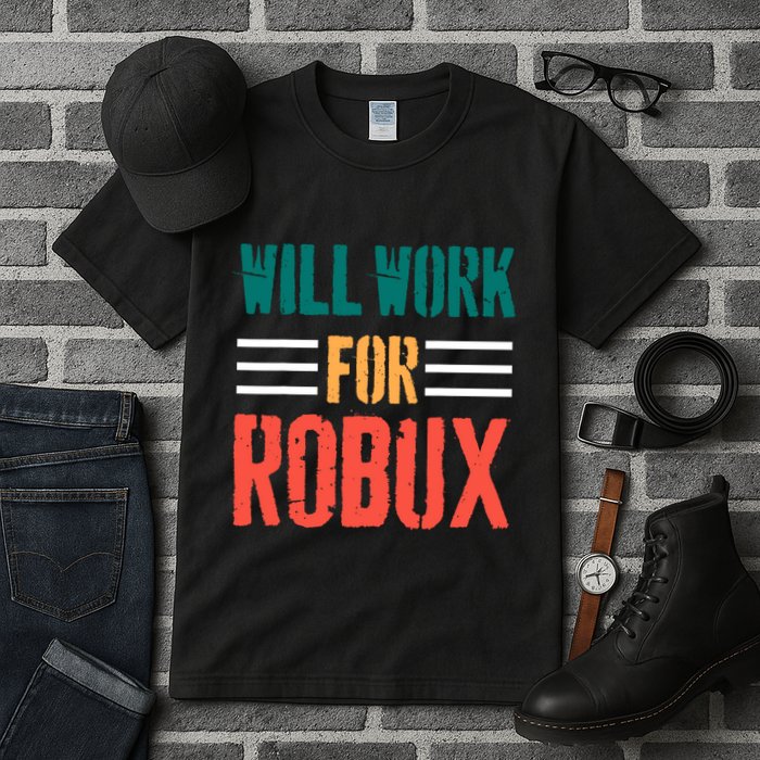 I Will Work For Robux Saying For The Blockchain And Token Tall T-Shirt