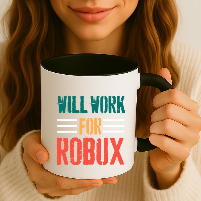 I Will Work For Robux Saying For The Blockchain And Token Mug