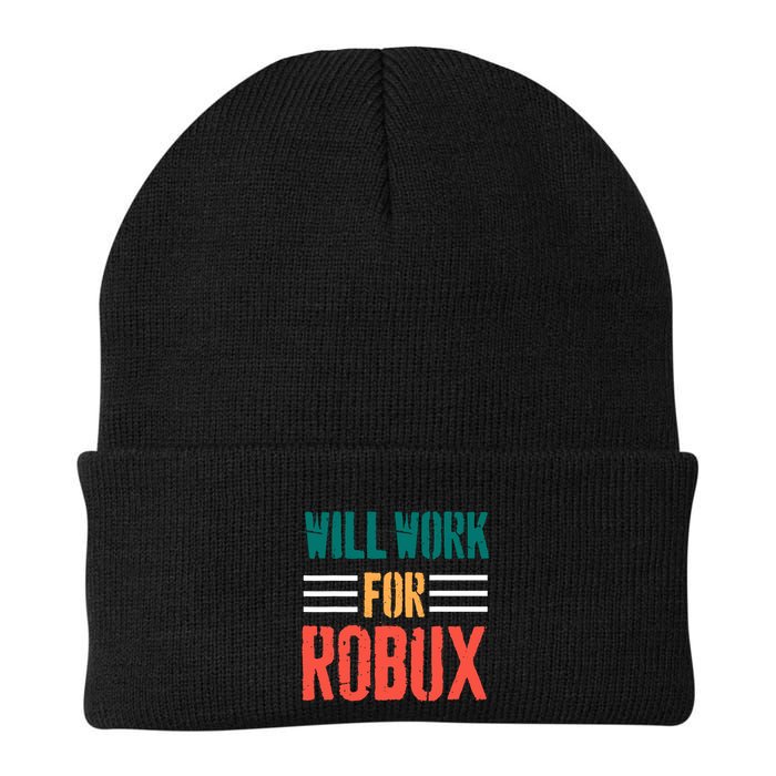 I Will Work For Robux Saying For The Blockchain And Token Beanie