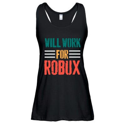I Will Work For Robux Saying For The Blockchain And Token Ladies Essential Flowy Tank