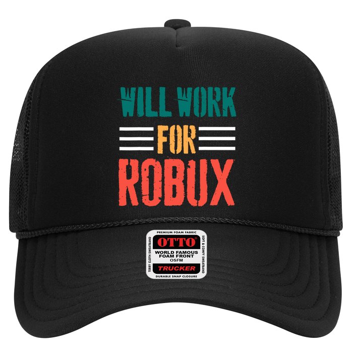 I Will Work For Robux Saying For The Blockchain And Token Trucker Hat
