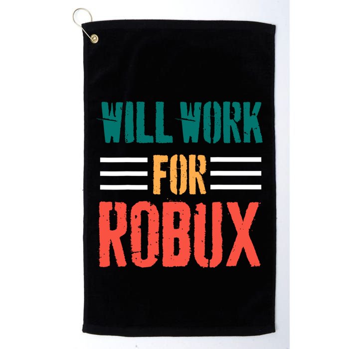 I Will Work For Robux Saying For The Blockchain And Token Golf Towel
