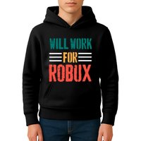 I Will Work For Robux Saying For The Blockchain And Token Kids Hoodie