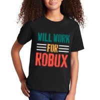 I Will Work For Robux Saying For The Blockchain And Token Kids T-Shirt