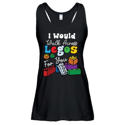 I Would Walk On Block Building For You Mom Life Funny Lover Ladies Essential Flowy Tank