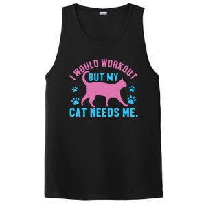 I Would Workout But My Cat Needs Me PosiCharge Competitor Tank