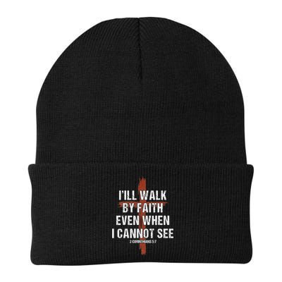 I Will Walk By Faith Even When I Cannot See Christian Jesus Beanie