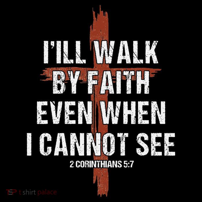 I Will Walk By Faith Even When I Cannot See Christian Jesus Sustainable Knit Beanie