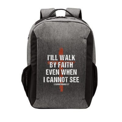 I Will Walk By Faith Even When I Cannot See Christian Jesus Vector Backpack