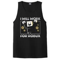 I Will Work For Robux Funny Gamer PosiCharge Competitor Tank