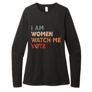 I Women Watch Me Vote Kamala Harris 2024 Womens CVC Long Sleeve Shirt