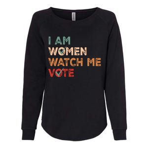 I Women Watch Me Vote Kamala Harris 2024 Womens California Wash Sweatshirt