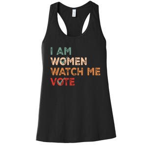 I Women Watch Me Vote Kamala Harris 2024 Women's Racerback Tank