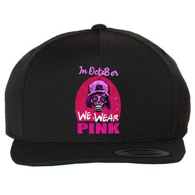 Inoctober We Wear Pin.K Halloween Skull Breast Cancer Outfit Wool Snapback Cap