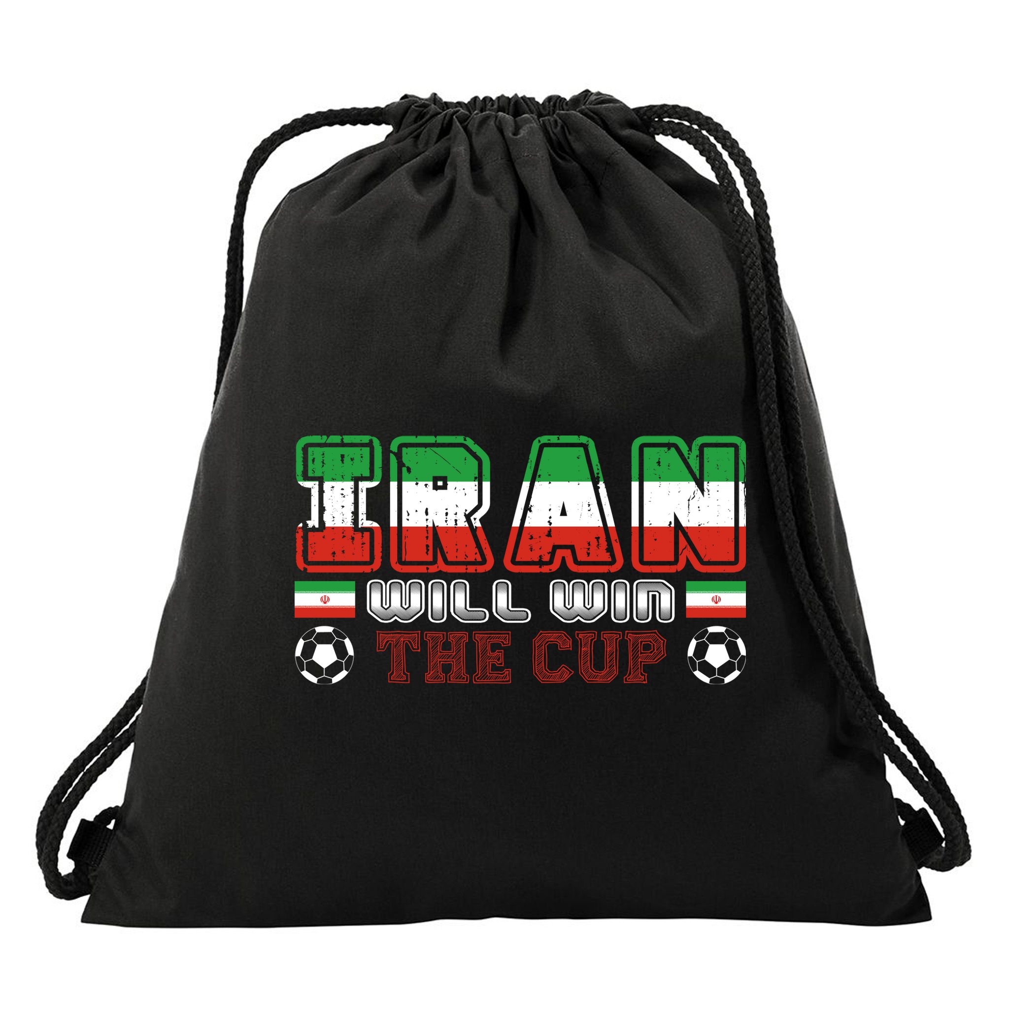 Iran Will Win The Cup IranIran Drawstring Bag