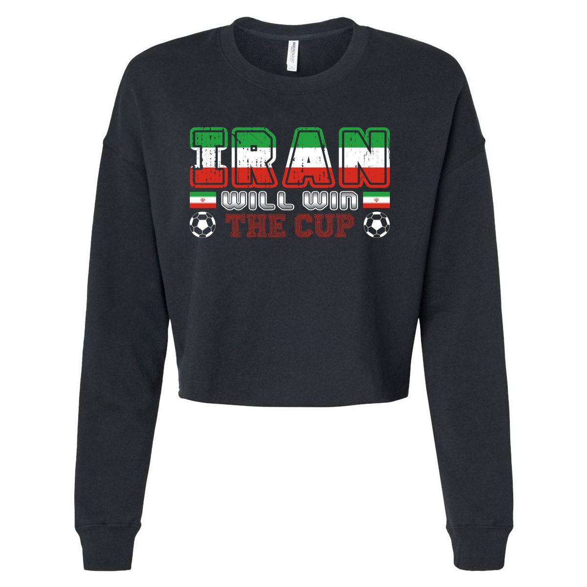 Iran Will Win The Cup IranIran Cropped Pullover Crew