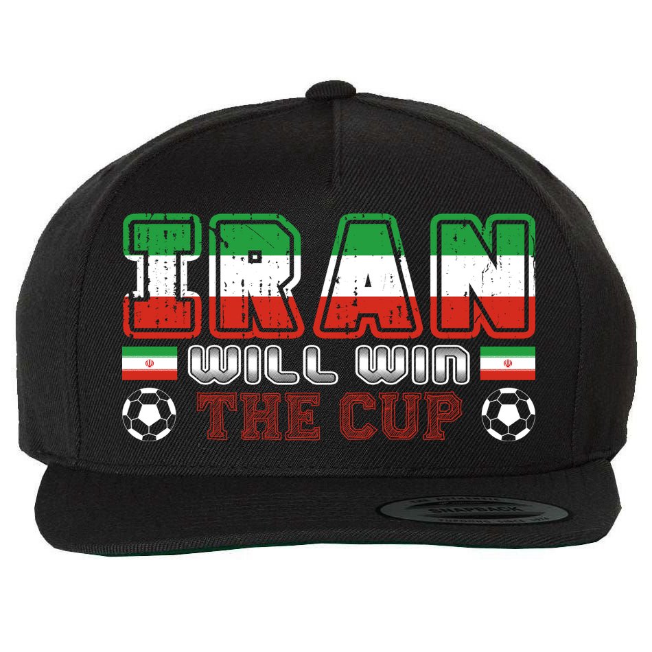 Iran Will Win The Cup IranIran Wool Snapback Cap