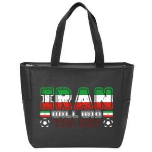 Iran Will Win The Cup IranIran Zip Tote Bag