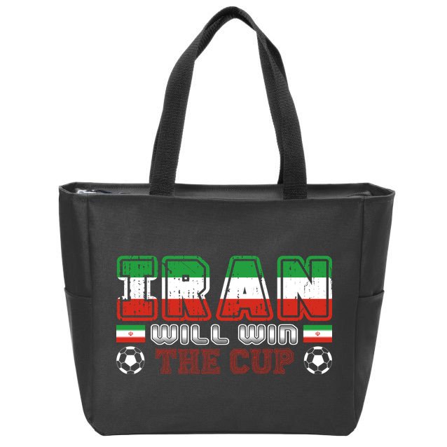 Iran Will Win The Cup IranIran Zip Tote Bag