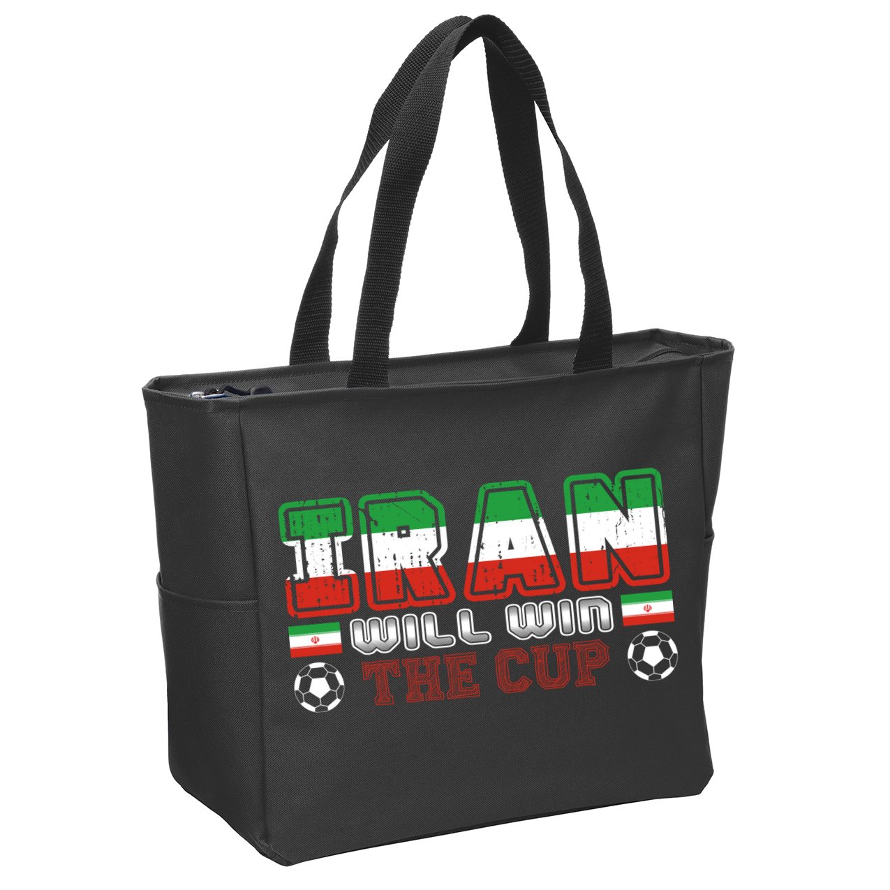 Iran Will Win The Cup IranIran Zip Tote Bag
