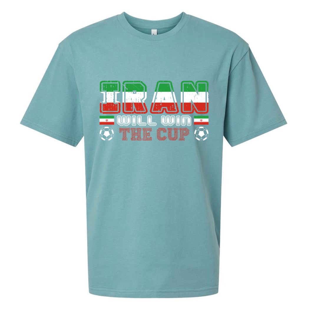 Iran Will Win The Cup IranIran Sueded Cloud Jersey T-Shirt