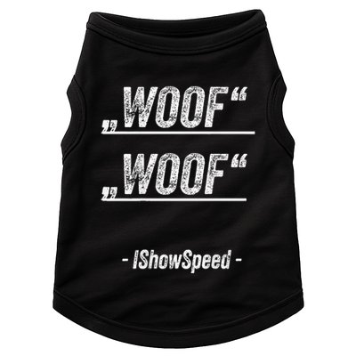 Ishowspeed Wof Woof Streamer Fan Doggie Tank