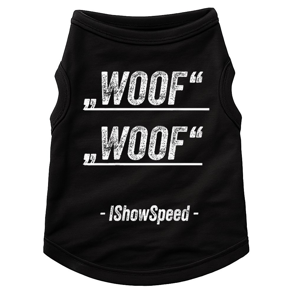 Ishowspeed Wof Woof Streamer Fan Doggie Tank