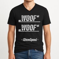 Ishowspeed Wof Woof Streamer Fan V-Neck T-Shirt