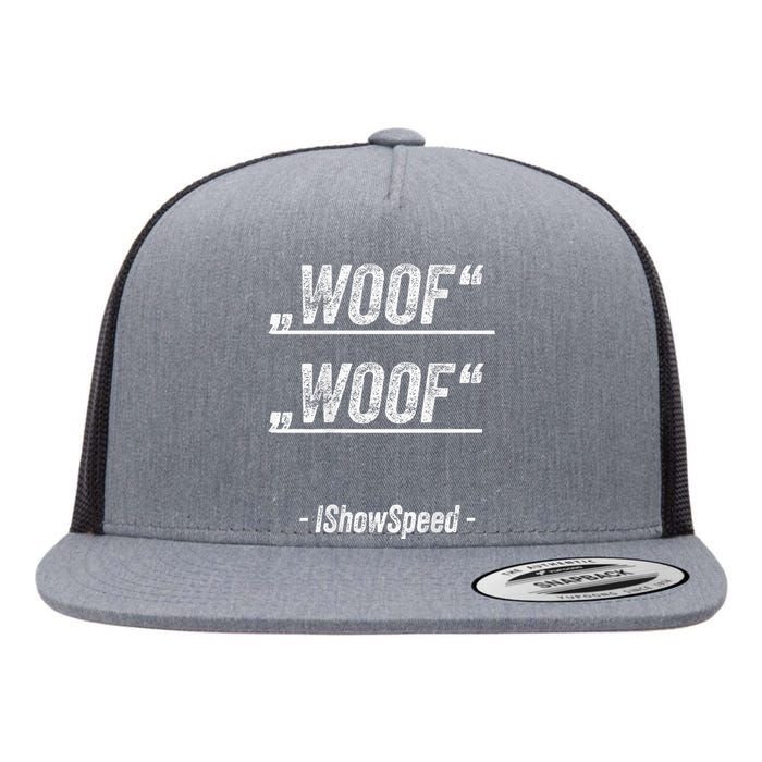 Ishowspeed Wof Woof Streamer Fan Flat Bill Trucker Hat