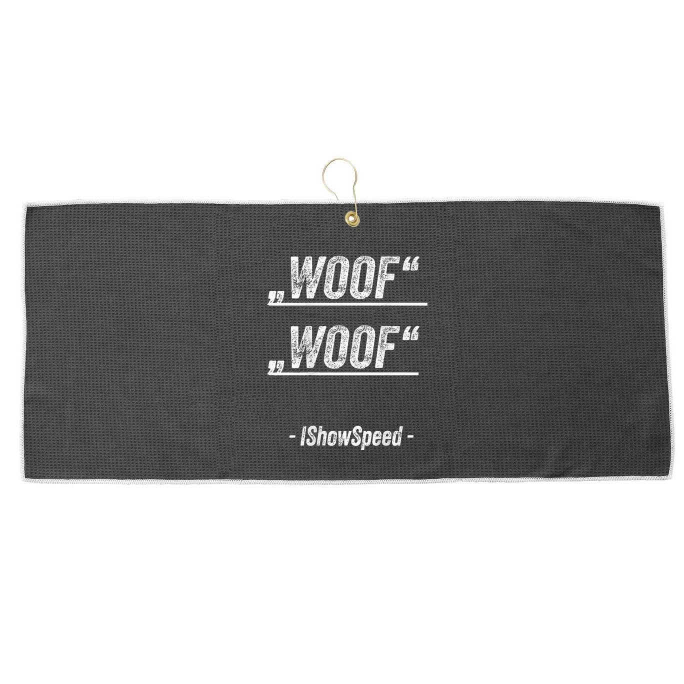 Ishowspeed Wof Woof Streamer Fan Large Microfiber Waffle Golf Towel
