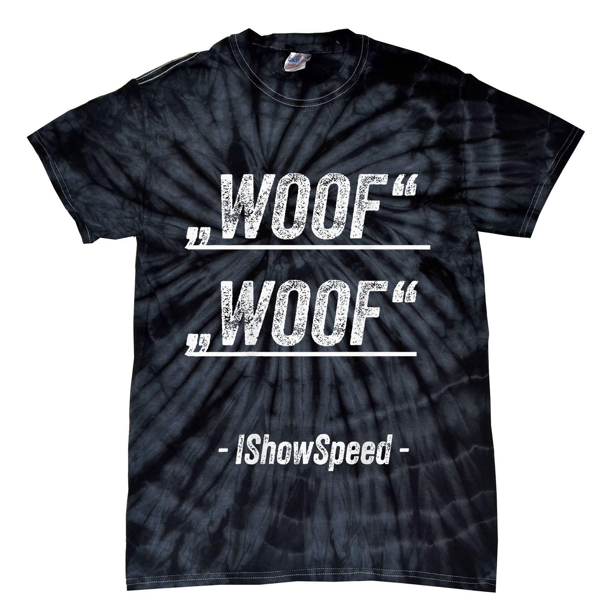 Ishowspeed Wof Woof Streamer Fan Tie-Dye T-Shirt
