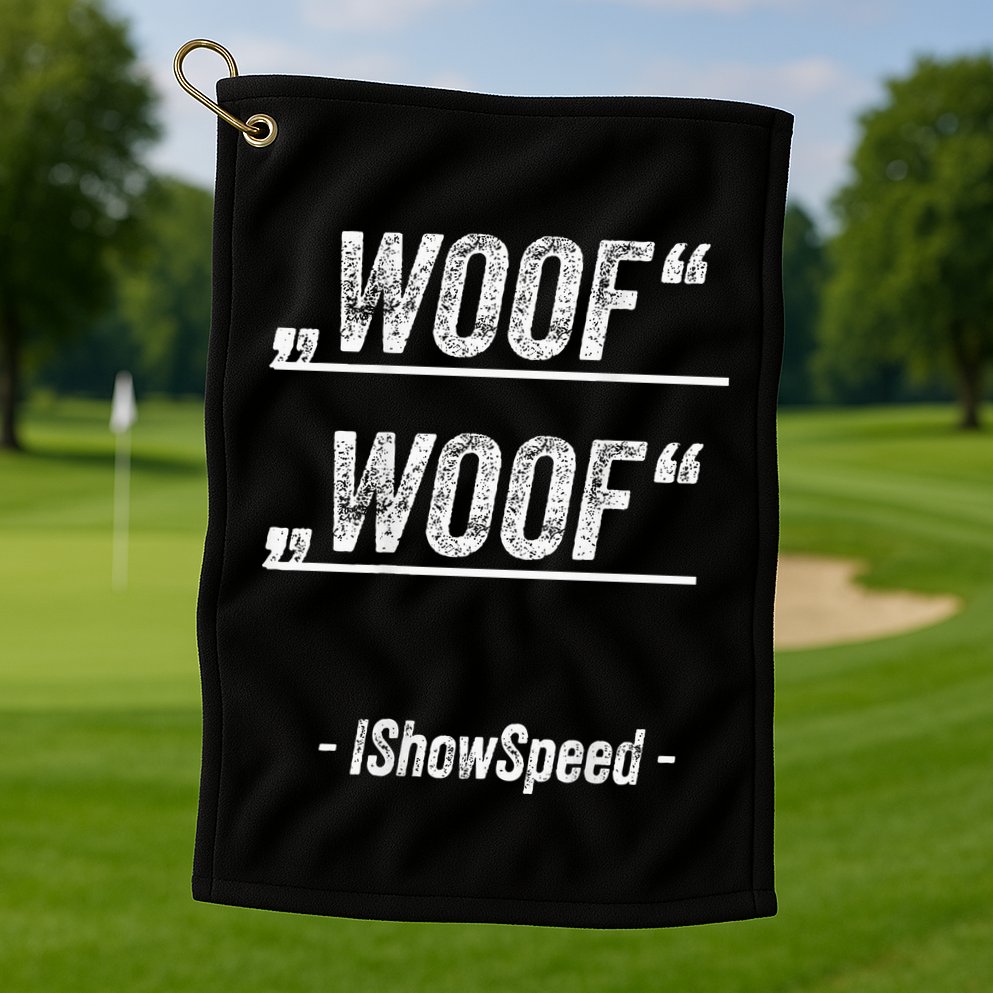 Ishowspeed Wof Woof Streamer Fan Golf Towel